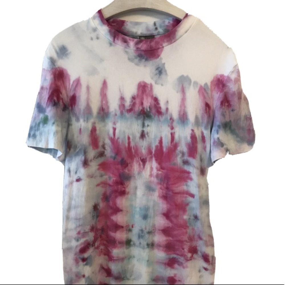 Asos T-Shirt Muscle Fit Tie Dye Custom New - Picture 1 of 15